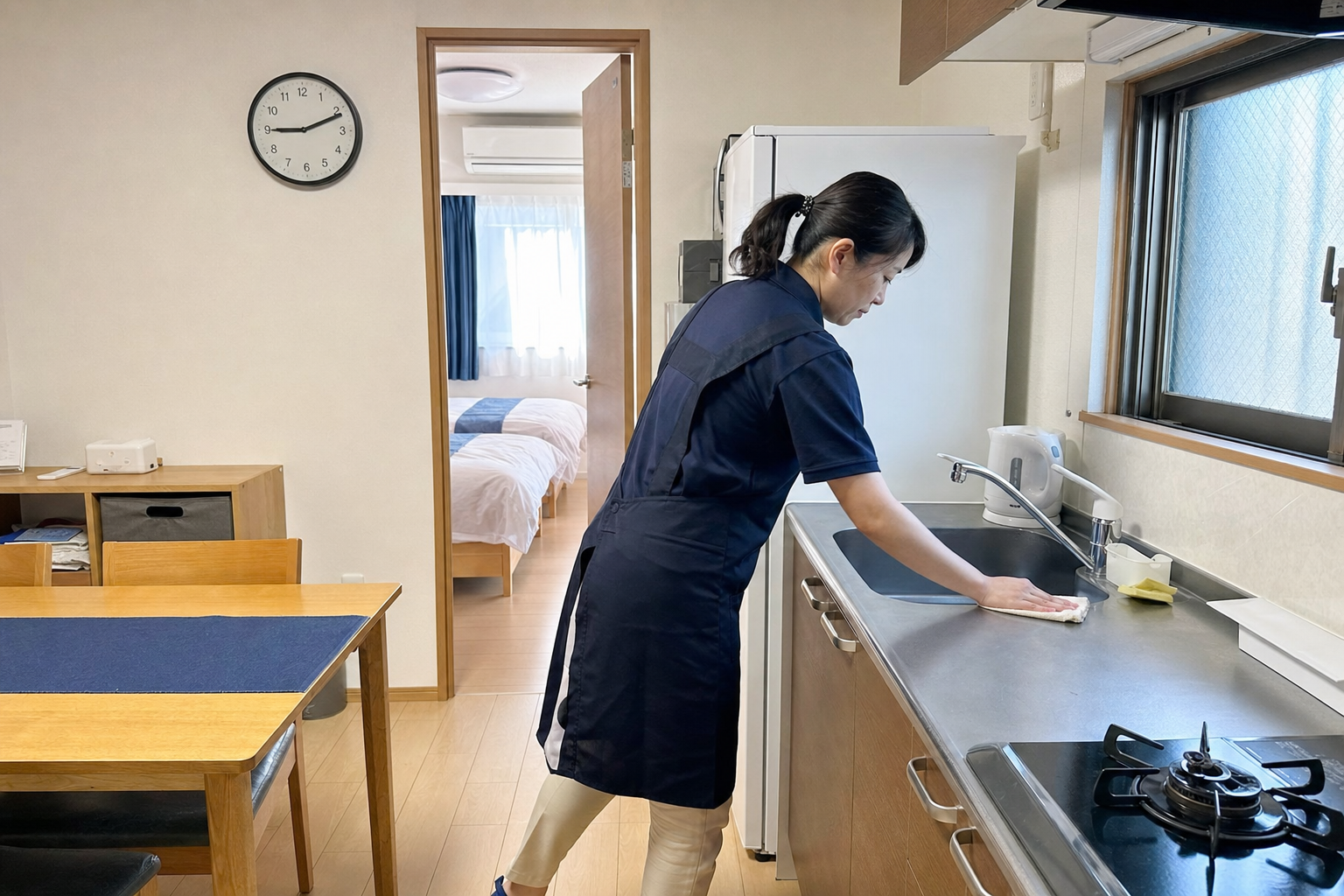 民泊清掃の時間目安と標準時間表|90分が20分に圧縮される危険サイン